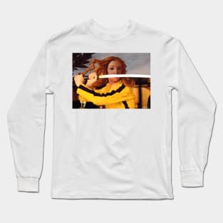 Venus by Sandro Botticelli and Beatrix Kiddo in Kill Bill Long Sleeve T-Shirt